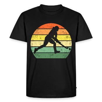 Field field hockey gift field field hockey player gift - Men's Premium Organic T-Shirt - black - Front - Nico (187cm)