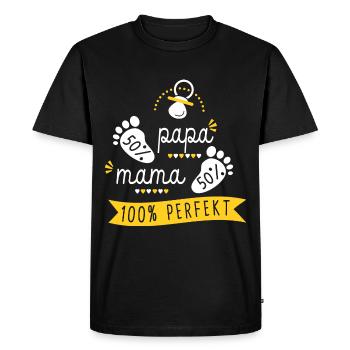 Baby Birth Pregnancy Pregnancy Perfect - Men's Premium Organic T-Shirt - black - Front - Nico (187cm)