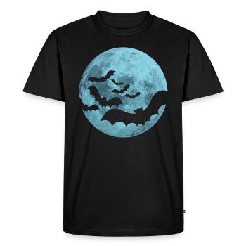 bats full moon - Men's Premium Organic T-Shirt - black - Front - Nico (187cm)