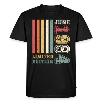 29e anniversaire juin 1994 Edition Limitée - T-shirt Premium bio Homme - noir - Devant - Nico (187cm)