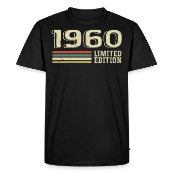Nées en 1960 anniversaire 1960 Vintage 1960 - T-shirt Premium bio Homme - noir - Devant - Nico (187cm)