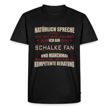 Schalke Design pour les vrais fans ! - T-shirt Premium bio Homme - noir - Devant - Nico (187cm)