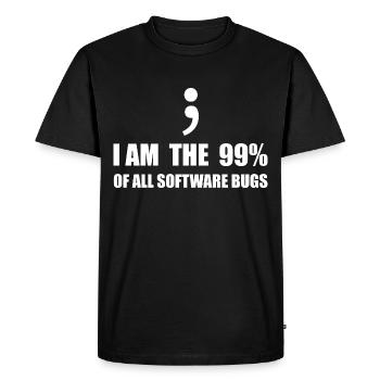 Computer Scientist Programmer - Men's Premium Organic T-Shirt - black - Front - Nico (187cm)