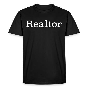 Agent immobilier - realtor - T-shirt Premium bio Homme - noir - Devant - Nico (187cm)