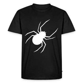 T-shirt d’Halloween Araignée Spooky Chemise mignonne - T-shirt Premium bio Homme - noir - Devant - Nico (187cm)