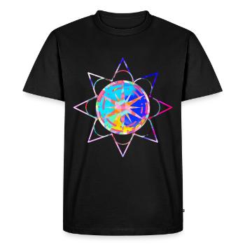 My Design - T-shirt Premium bio Homme - noir - Devant - Nico (187cm)