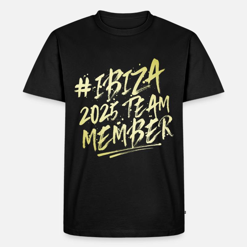 Ibiza 2025 Team - Männer Premium Bio T-Shirt - Schwarz
