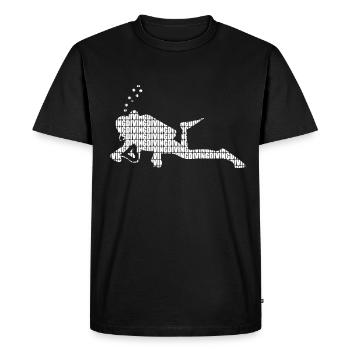 Plongée sous-marine sports nautiques - T-shirt Premium bio Homme - noir - Devant - Nico (187cm)