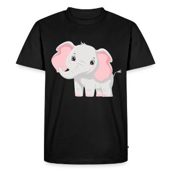 Elephant Family Mother Baby T-Shirt - T-shirt Premium bio Homme - noir - Devant - Nico (187cm)
