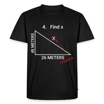 I Love Math - Men's Premium Organic T-Shirt - black - Front - Nico (187cm)