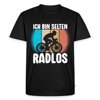 Rarement vélo sans roues vélo de montagne vélo de route vélo - T-shirt Premium bio Homme - noir - Devant - Nico (187cm)