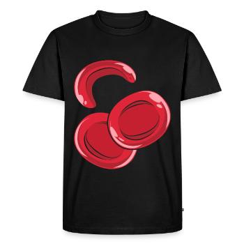 Sickle cell anemia - Men's Premium Organic T-Shirt - black - Front - Nico (187cm)