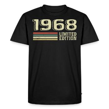 Nées en 1968 anniversaire 1968 Vintage 1968 - T-shirt Premium bio Homme - noir - Devant - Nico (187cm)