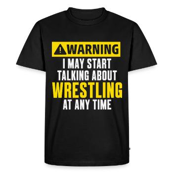 Wrestling - Men's Premium Organic T-Shirt - black - Front - Nico (187cm)