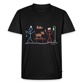 Veterinarian Dog Pet Medicine Doctor Animal Keeper - Men's Premium Organic T-Shirt - black - Front - Nico (187cm)