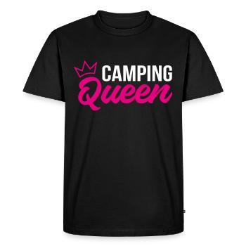 Camping Queen - T-shirt Premium bio Homme - noir - Devant - Nico (187cm)
