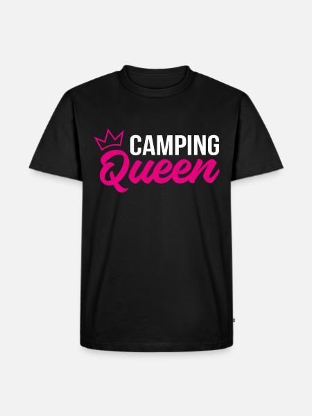 Camping Queen - Men's Premium Organic T-Shirt - black