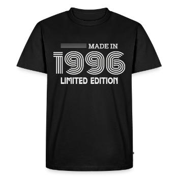 cadeau anniversaire 1996 idée cadeau 1996 - T-shirt Premium bio Homme - noir - Devant - Nico (187cm)