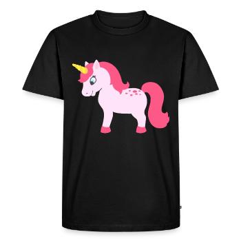 Licorne - licorne - T-shirt Premium bio Homme - noir - Devant - Nico (187cm)