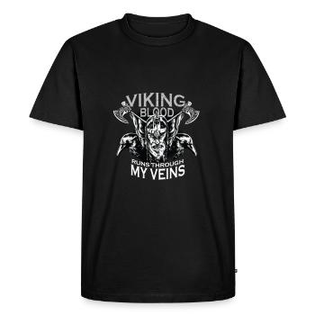 Sang viking - T-shirt Premium bio Homme - noir - Devant - Nico (187cm)