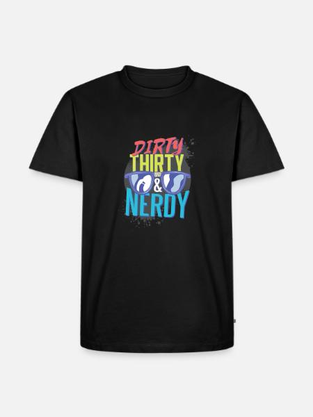 Dirty nerdy - Men's Premium Organic T-Shirt - black
