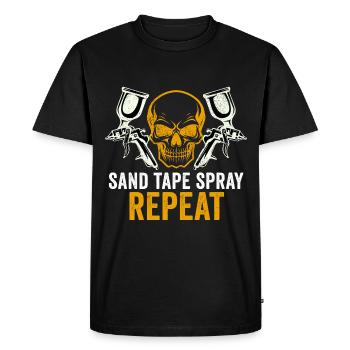 Automotive Car Painter Saying Auto Body Painter - Men's Premium Organic T-Shirt - black - Front - Nico (187cm)