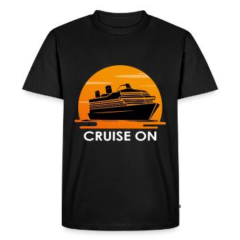 Cruise ship world trip cruise - Men's Premium Organic T-Shirt - black - Front - Nico (187cm)