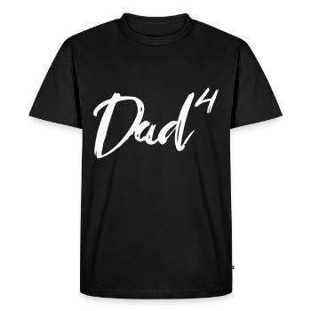 Papa Haut Quatre - T-shirt Premium bio Homme - noir - Devant - Nico (187cm)
