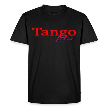 Tango - Men's Premium Organic T-Shirt - black - Front - Nico (187cm)