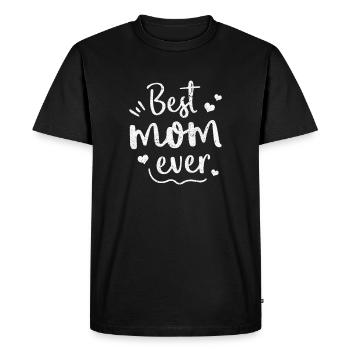 Meilleure maman maman qui dit pour maman - cadeau maman - T-shirt Premium bio Homme - noir - Devant - Nico (187cm)
