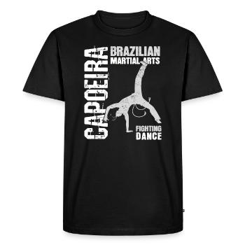 Capoeira - T-shirt Premium bio Homme - noir - Devant - Nico (187cm)