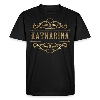 Catherine or - T-shirt Premium bio Homme - noir - Devant - Nico (187cm)