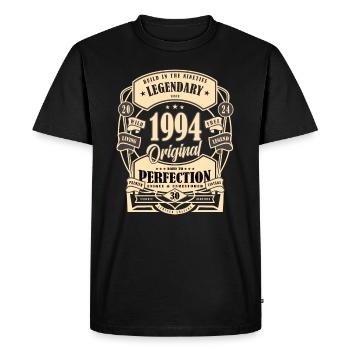 30e anniversaire, cadeau, légende, Original, 1994 - T-shirt Premium bio Homme - noir - Devant - Nico (187cm)