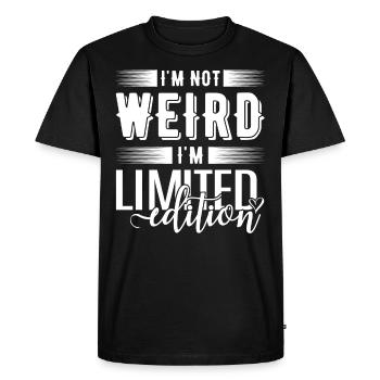 Je ne suis pas bizarre, je suis en édition limitée - T-shirt Premium bio Homme - noir - Devant - Nico (187cm)