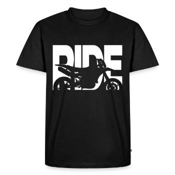 Supermotard Ride Motocyclisme - T-shirt Premium bio Homme - noir - Devant - Nico (187cm)