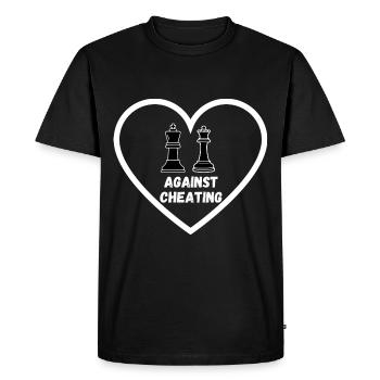 Schach Trend Échecs Triche Cheat Queens Gambit - T-shirt Premium bio Homme - noir - Devant - Nico (187cm)