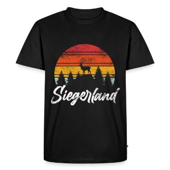 Siegerland City of Siegen Home Sejerlänner - Men's Premium Organic T-Shirt - black - Front - Nico (187cm)