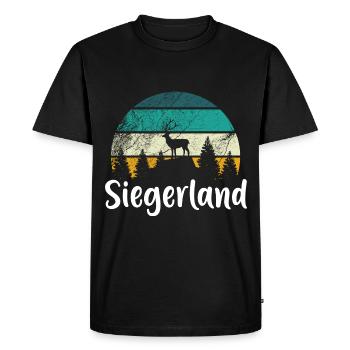 Siegerland City of Siegen Home Sejerlänner - Men's Premium Organic T-Shirt - black - Front - Nico (187cm)