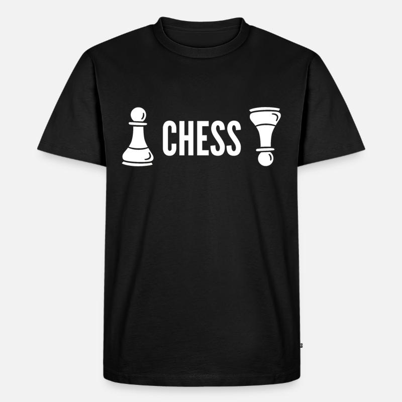 Schach - Männer Premium Bio T-Shirt - Schwarz