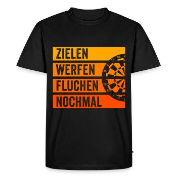 Funny Darts and Darts Gifts for Darts Players - Men's Premium Organic T-Shirt - black - Front - Nico (187cm)