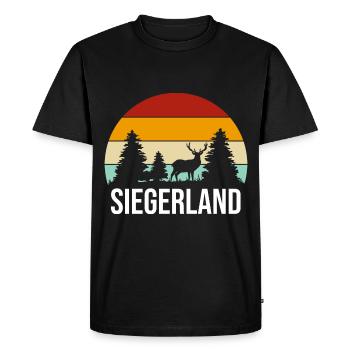 Siegerland City of Siegen Home Sejerlänner - Men's Premium Organic T-Shirt - black - Front - Nico (187cm)