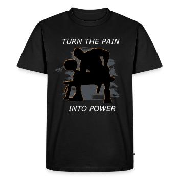 Musculation fitness musculation formation musculation - T-shirt Premium bio Homme - noir - Devant - Nico (187cm)