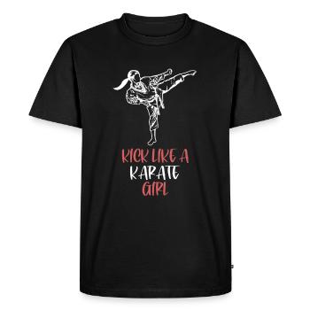 Karaté femmes - T-shirt Premium bio Homme - noir - Devant - Nico (187cm)