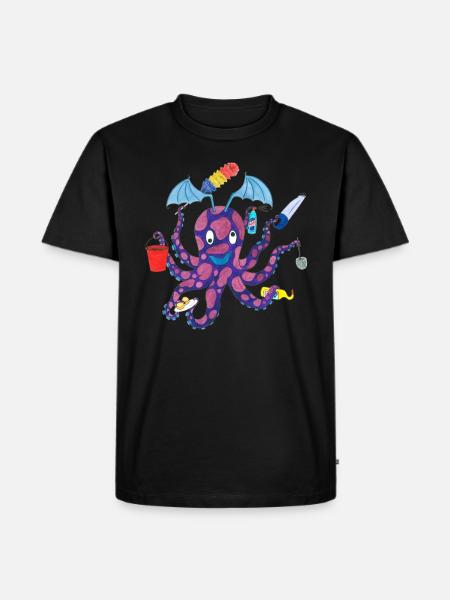 Household Octopus Octopus Octopus - Men's Premium Organic T-Shirt - black