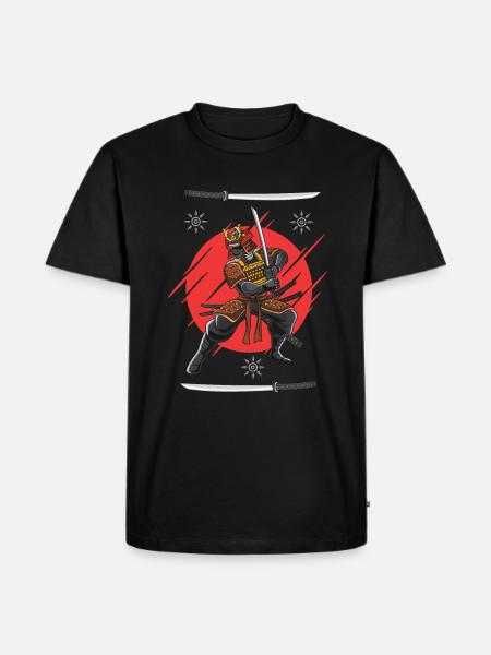 Cools Samouraïs japonais Design - T-shirt Premium bio Homme - noir