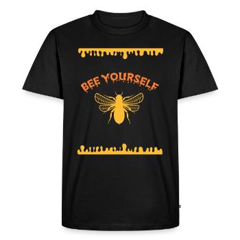 Bee Yourself Beekeeper Beekeeper Honey Bee - Men's Premium Organic T-Shirt - black - Front - Nico (187cm)