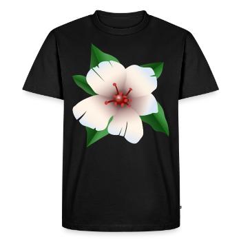 Hibiscus - Fleur d’hibiscus - T-shirt Premium bio Homme - noir - Devant - Nico (187cm)