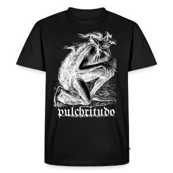 Pulchritudo - Démon de la beauté intérieure - T-shirt Premium bio Homme - noir - Devant - Nico (187cm)