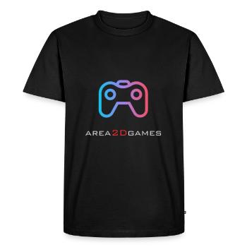 area2dgames - Men's Premium Organic T-Shirt - black - Front - Nico (187cm)