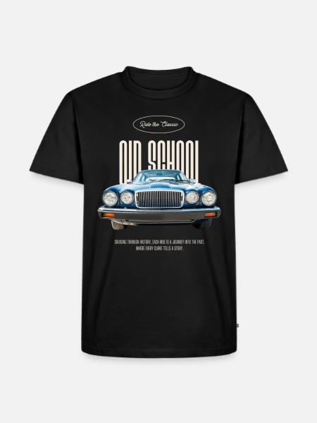 old school muscle car - Men's Premium Organic T-Shirt - black